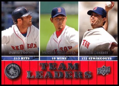 431 Josh Beckett Dustin Pedroia Daisuke Matsuzaka Dustin Pedroia Daisuke Matsuzaka